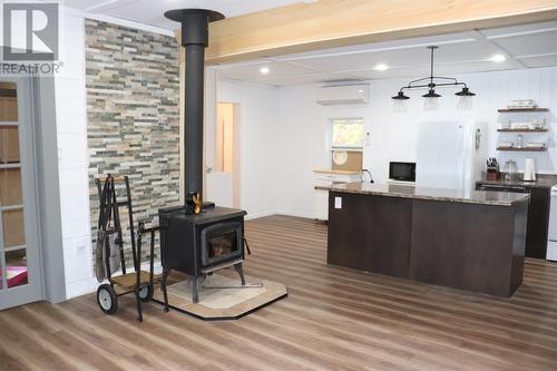 699 Winterhouse Road, St Davids, NL - Indoor Photo Showing Kitchen With Fireplace