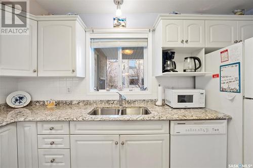 102 314 Nelson Road, Saskatoon, SK - Indoor Photo Showing Kitchen With Double Sink