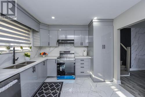 95 Cathcart Crescent, Brampton, ON - Indoor Photo Showing Kitchen With Double Sink