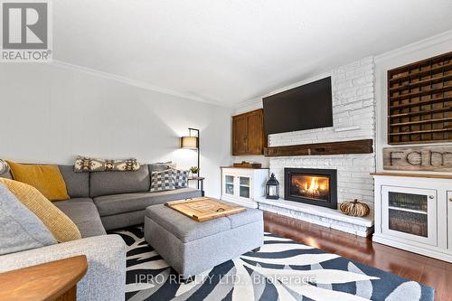 32 River View Drive, Brampton, ON - Indoor Photo Showing Living Room With Fireplace