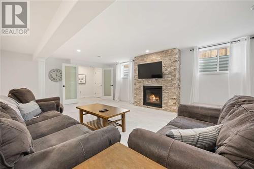 397 Bayhill Drive, St Clair, ON - Indoor Photo Showing Living Room With Fireplace