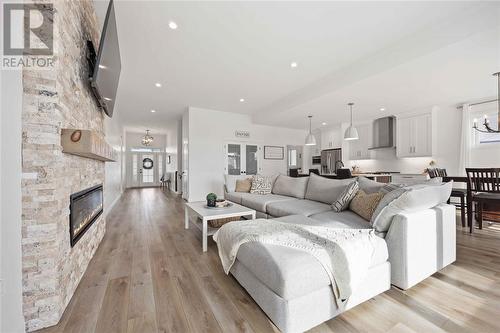 397 Bayhill Drive, St Clair, ON - Indoor Photo Showing Living Room With Fireplace