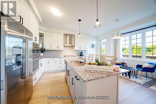 3283 Turnstone Boulevard, Pickering, ON - Indoor Photo Showing Kitchen With Double Sink With Upgraded Kitchen