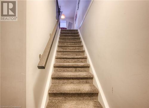 Stairs leading to the lower level - 625 Blackbridge Road Unit# 12, Cambridge, ON - Indoor Photo Showing Other Room