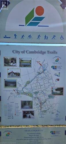 Map of trails displayed on Guelph Ave. - 625 Blackbridge Road Unit# 12, Cambridge, ON - Other