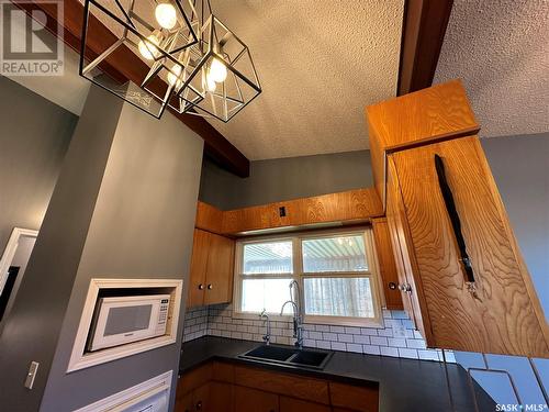 206 Railway Avenue, St. Gregor, SK - Indoor Photo Showing Kitchen With Double Sink