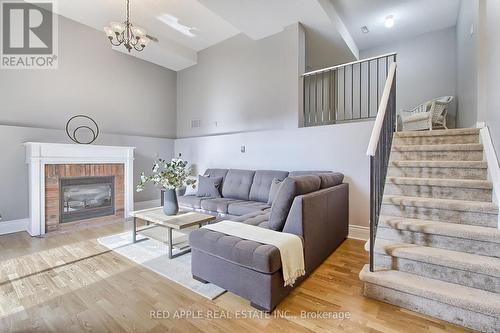 61 Amberhill Way, Aurora, ON - Indoor Photo Showing Living Room With Fireplace