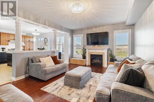 22 Vontress Street, Brampton, ON - Indoor Photo Showing Living Room With Fireplace