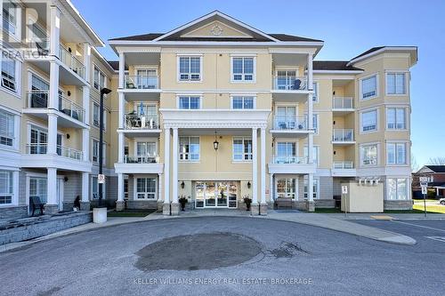 308 - 21 Brookhouse Drive, Clarington (Newcastle), ON - Outdoor With Balcony With Facade