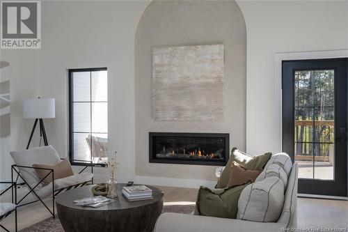 110 Stonehill Lane, Fredericton, NB - Indoor Photo Showing Living Room With Fireplace