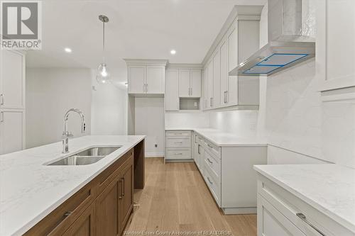 3255 Tullio Drive, Lasalle, ON - Indoor Photo Showing Kitchen With Double Sink With Upgraded Kitchen