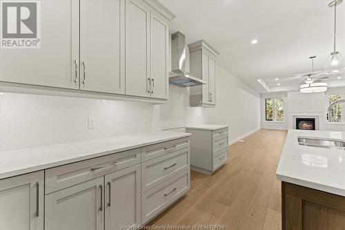 3255 Tullio Drive, Lasalle, ON - Indoor Photo Showing Kitchen With Double Sink