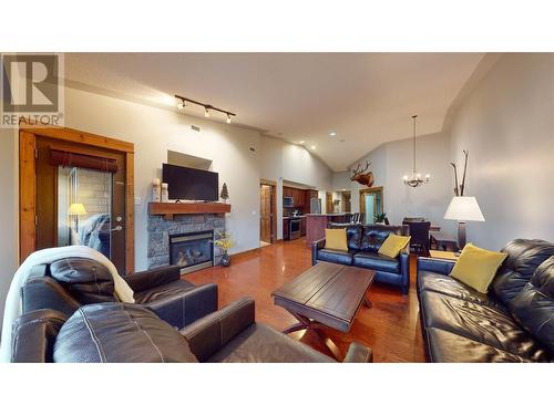 880 Dogwood Drive Unit# 405, Kimberley, BC - Indoor Photo Showing Living Room With Fireplace