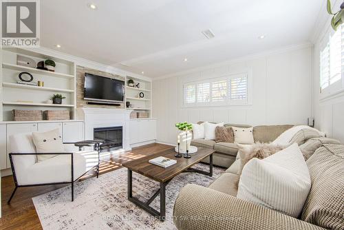 69 Ashmount Crescent, Toronto, ON - Indoor Photo Showing Living Room With Fireplace