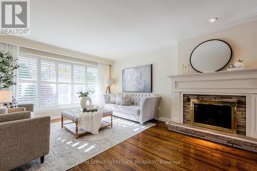 69 Ashmount Crescent, Toronto, ON - Indoor Photo Showing Living Room With Fireplace