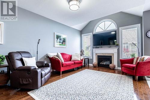 205 Galloway Trail, Welland, ON - Indoor Photo Showing Living Room With Fireplace