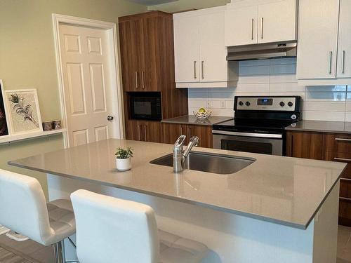 Kitchen - 104-327 Rue Ste-Catherine, Saint-Constant, QC - Indoor Photo Showing Kitchen With Upgraded Kitchen