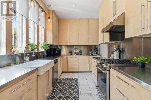 17 Thomas Street, St. Catharines (451 - Downtown), ON - Indoor Photo Showing Kitchen With Double Sink