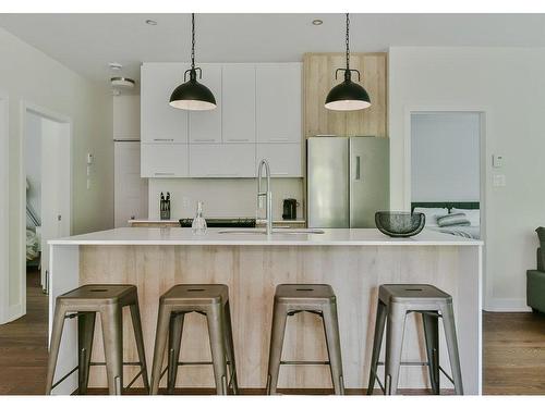 Cuisine - 202-89 Rue Jones, Bromont, QC - Indoor Photo Showing Kitchen With Upgraded Kitchen