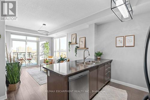 511 - 125 Shoreview Place, Hamilton, ON - Indoor Photo Showing Kitchen With Double Sink