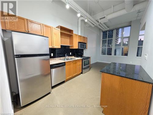 316 - 404 King Street, Kitchener, ON - Indoor Photo Showing Kitchen With Stainless Steel Kitchen