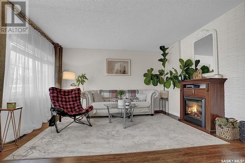 2534 Pasqua Street, Regina, SK - Indoor Photo Showing Living Room With Fireplace