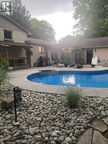 691 Algoma Avenue, London, ON - Outdoor With In Ground Pool With Deck Patio Veranda