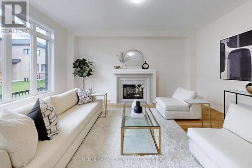 31 Sambro Lane, Whitchurch-Stouffville, ON - Indoor Photo Showing Living Room With Fireplace