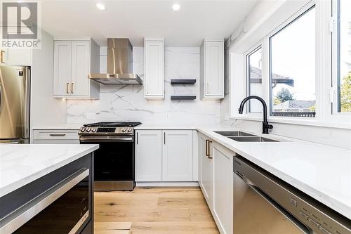 5447 Killarney Street, Vancouver, BC - Indoor Photo Showing Kitchen With Double Sink With Upgraded Kitchen