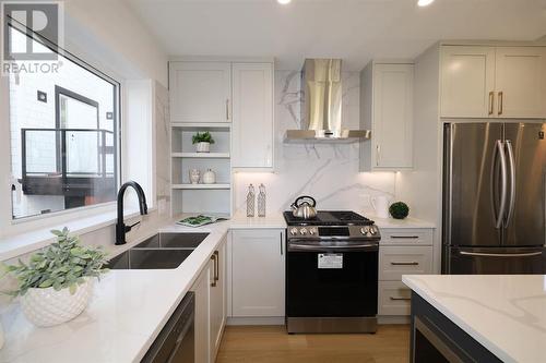 5443 Killarney Street, Vancouver, BC - Indoor Photo Showing Kitchen With Double Sink With Upgraded Kitchen