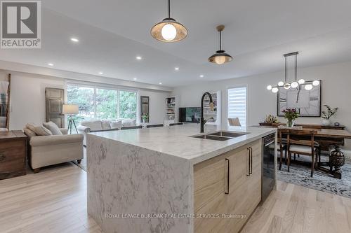 1891 Heather Hills Drive, Burlington, ON - Indoor Photo Showing Kitchen With Double Sink