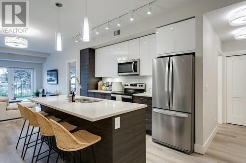 191 Hollywood Road S Unit# 102, Kelowna, BC - Indoor Photo Showing Kitchen With Stainless Steel Kitchen With Double Sink With Upgraded Kitchen