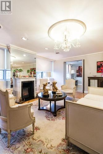 1602 - 120 Duke Street, Hamilton, ON - Indoor Photo Showing Living Room With Fireplace