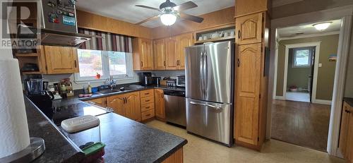 227-229 Main Street, Lewins Cove, NL - Indoor Photo Showing Kitchen With Stainless Steel Kitchen With Double Sink