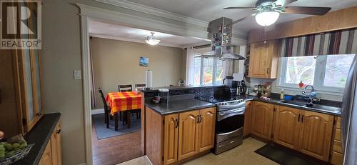 227-229 Main Street, Lewins Cove, NL - Indoor Photo Showing Kitchen With Double Sink