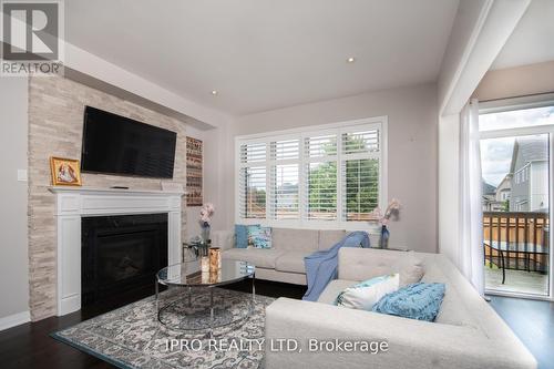 9 Porter Drive, Orangeville, ON - Indoor Photo Showing Living Room With Fireplace