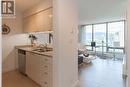 2203 1288 W Georgia Street, Vancouver, BC  - Indoor Photo Showing Kitchen With Double Sink 