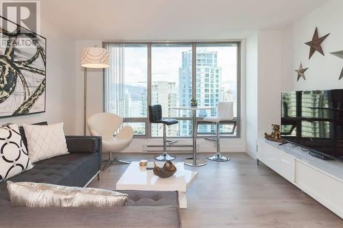 2203 1288 W Georgia Street, Vancouver, BC - Indoor Photo Showing Living Room