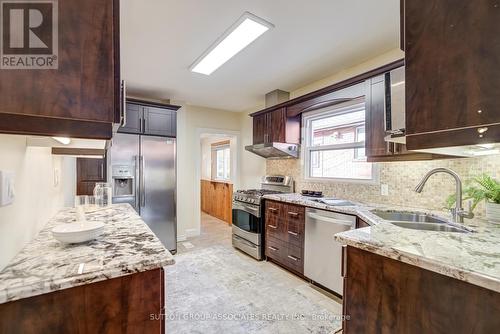 254 Salem Avenue, Toronto, ON - Indoor Photo Showing Kitchen With Double Sink