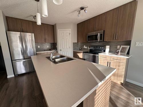 2412 Cassidy Wy Sw, Edmonton, AB - Indoor Photo Showing Kitchen With Double Sink