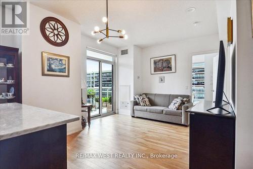 1504 - 56 Annie Craig Drive, Toronto, ON - Indoor Photo Showing Living Room