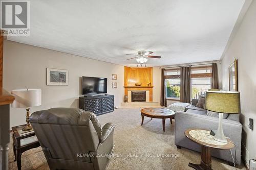 15 Presidio Drive, Hamilton, ON - Indoor Photo Showing Living Room With Fireplace