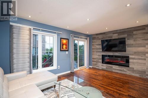 9 Lotus Street N, Brampton, ON - Indoor Photo Showing Living Room With Fireplace