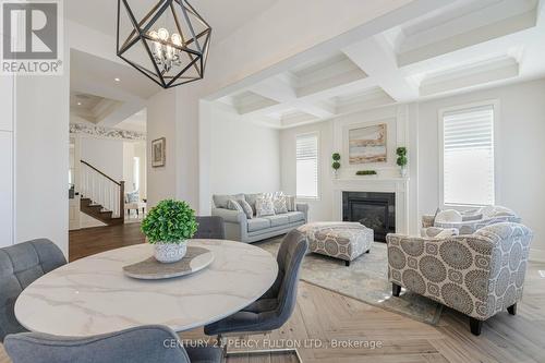 2 Capstan Court, Whitby, ON - Indoor Photo Showing Dining Room With Fireplace