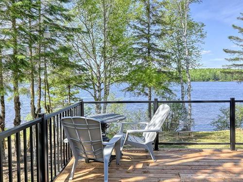 Patio - 120 Ch. Des Pruniers, Nominingue, QC - Outdoor With Body Of Water With View