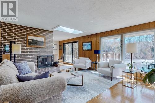 5489 10Th Line, Erin, ON - Indoor Photo Showing Living Room With Fireplace