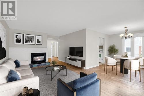 5 Woodmount Crescent, Ottawa, ON - Indoor Photo Showing Living Room With Fireplace