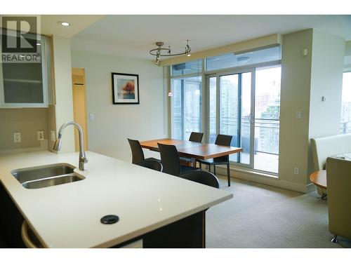 28Xx 1205 W Hastings Street, Vancouver, BC - Indoor Photo Showing Kitchen With Double Sink