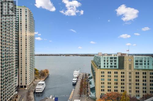 1706 - 8 York Street, Toronto, ON - Outdoor With Body Of Water With Facade