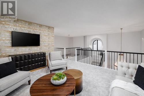 193 Sarsons Drive, Coldstream, BC - Indoor Photo Showing Living Room With Fireplace